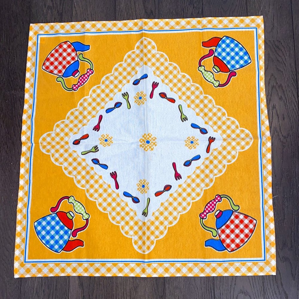 Large Kitchen Drying Dishcloth Kettle Themed Farmhouse Decor